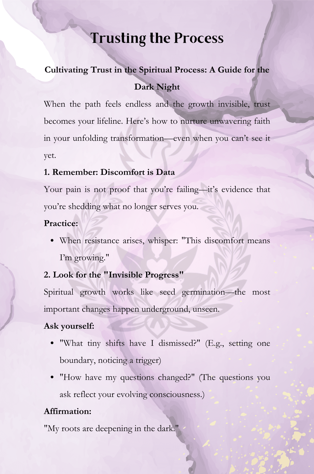 Navigating Spiritual Challenges Inspirational Workbook The Dark Night of the Soul