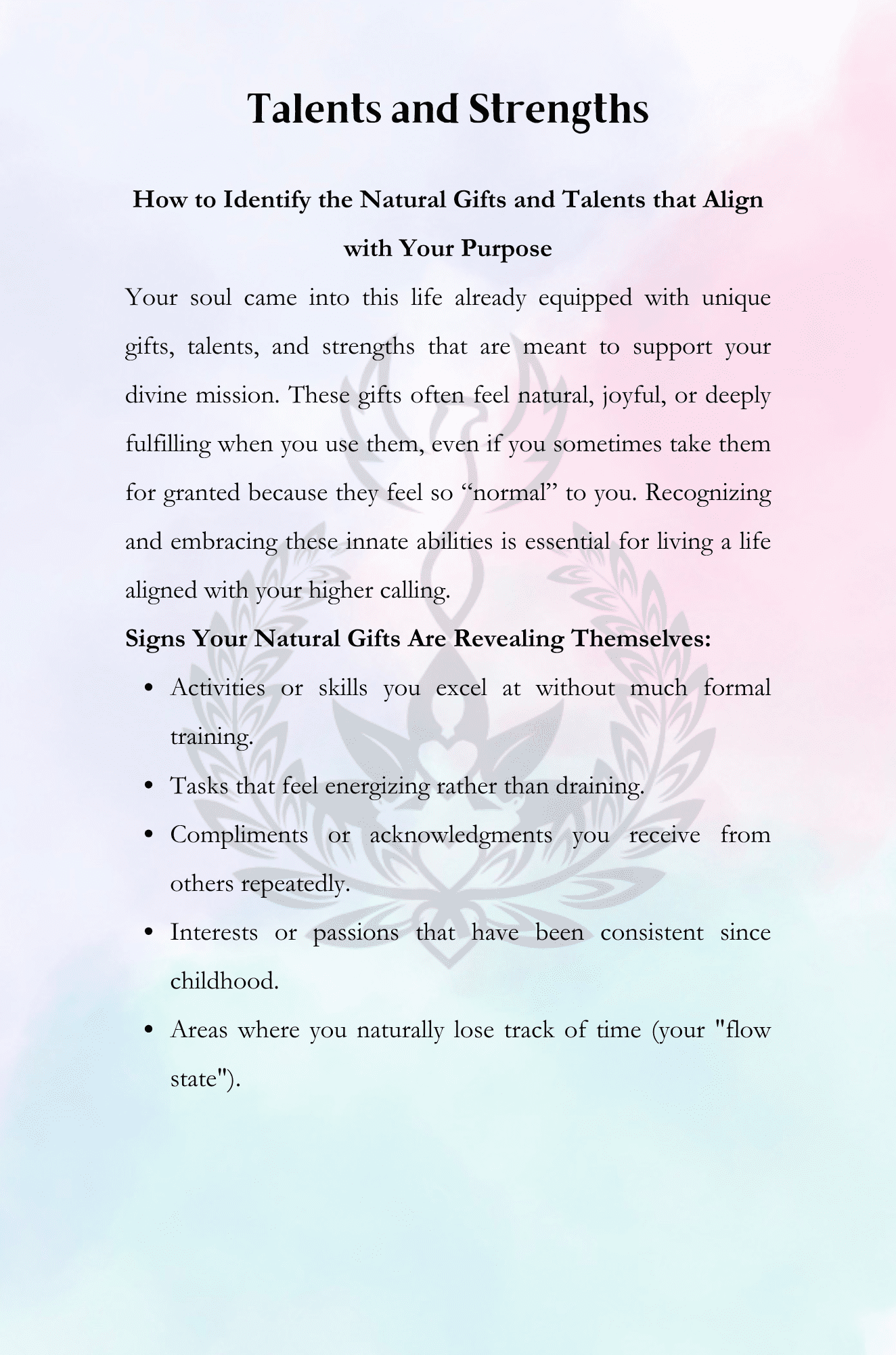 Finding Your Soul’s Purpose Inspirational Workbook Finding Your Soul’s Purpose Workbook